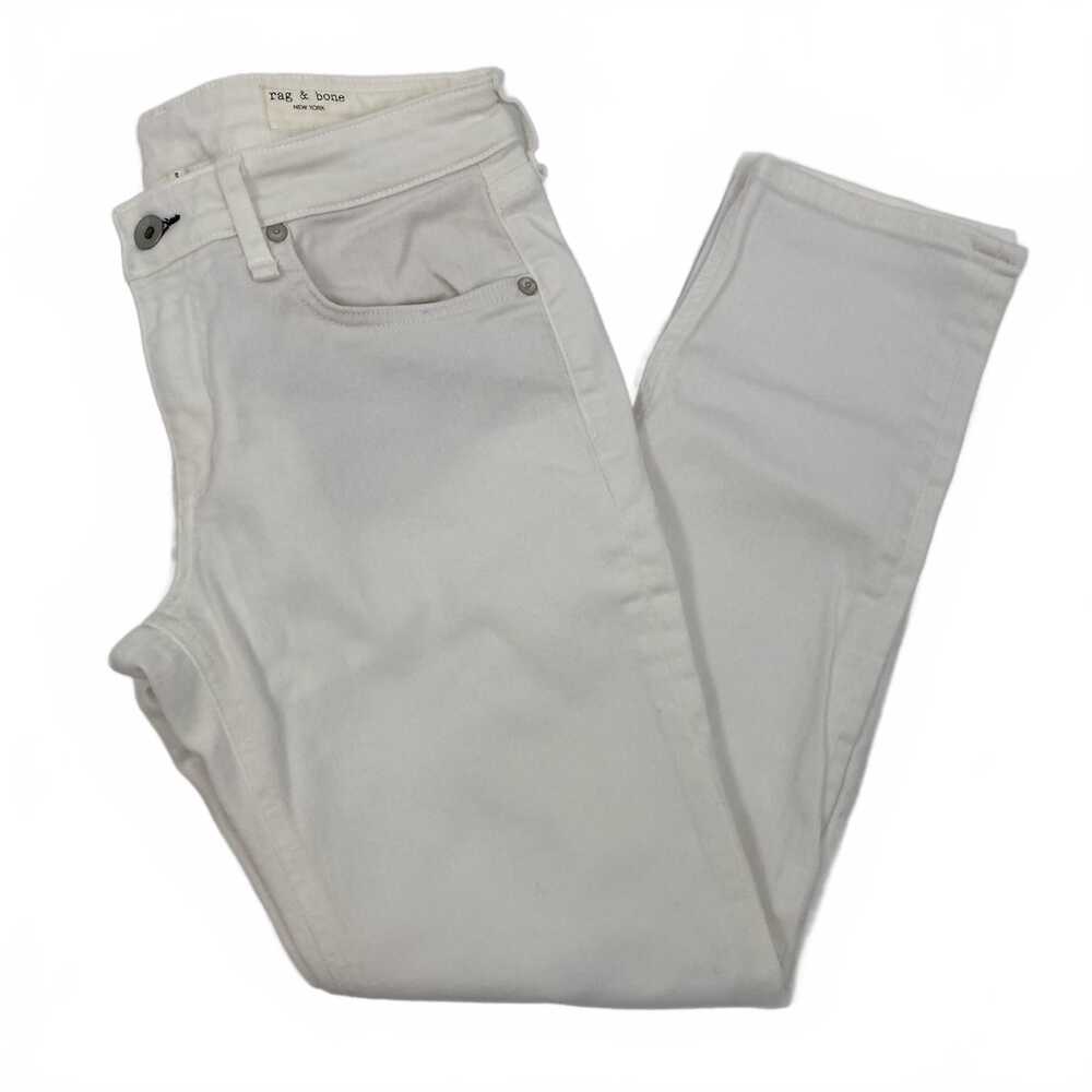 rag & bone White Dre Low-Rise Slim Boyfriend Jeans | Regular 25